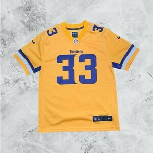 NFL Nike Dri-fit Dalvin Cook Color Rush Yellow Vikings Jersey Youth Size MEDIUM